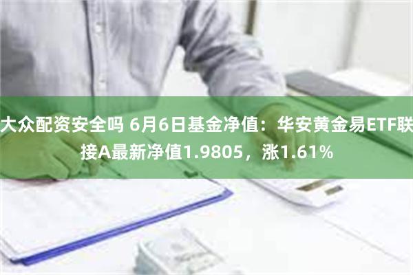 大众配资安全吗 6月6日基金净值：华安黄金易ETF联接A最新净值1.9805，涨1.61%