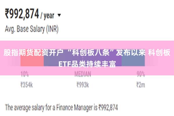 股指期货配资开户 “科创板八条”发布以来 科创板ETF品类持续丰富