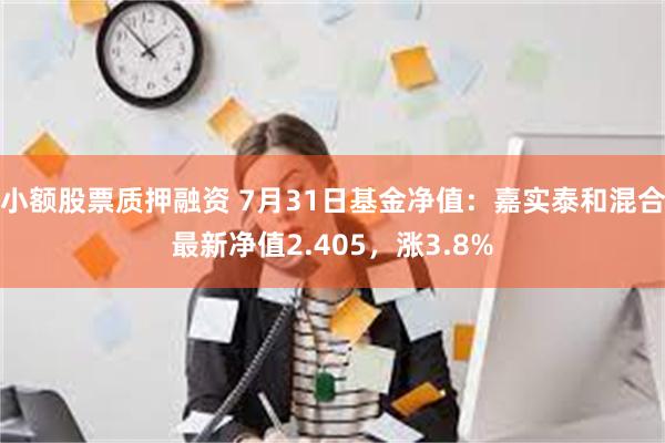 小额股票质押融资 7月31日基金净值：嘉实泰和混合最新净值2.405，涨3.8%