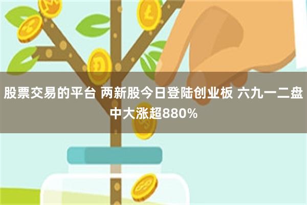 股票交易的平台 两新股今日登陆创业板 六九一二盘中大涨超880%